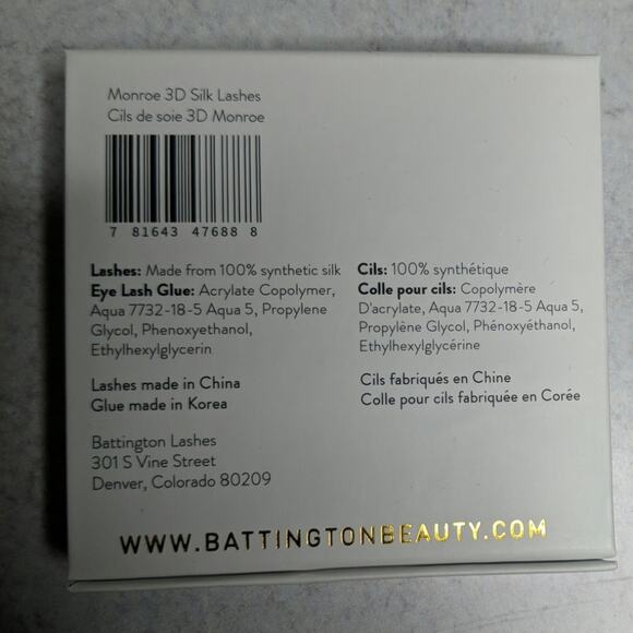 Battington Lashes Monroe 3D Silk Lashes + Glue Kit - Picture 4 of 4